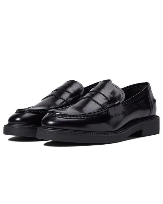 Vagabond Shoemakers Alex W Polished Leather Penny Loafer in Black | Lyst