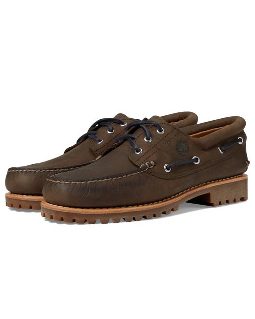 Timberland Authentics 3 Eye Classic Lug in Brown for Men | Lyst
