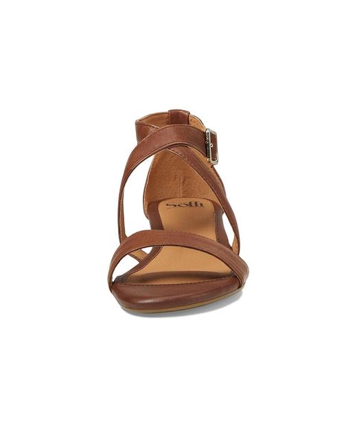 Söfft Brown Innis Wedge Shoes 6 M (B) Leather