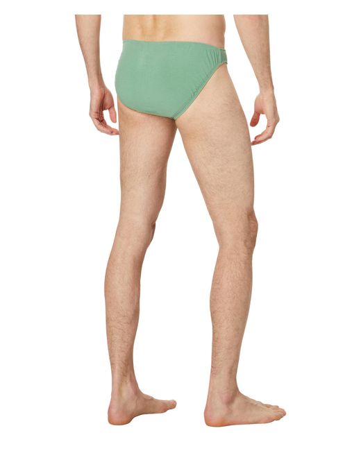 2xist Blue 2(x)ist Modal Rib Hip Bikini (stone Green) Underwear for men