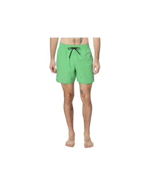Volcom Green Lido Solid Trunk 16 (Mysto) Swimwear Sets for men