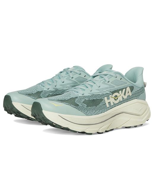 Hoka One One Multicolor Challenger 8 Running Shoes Jade/Truffle Salt 8 D for men