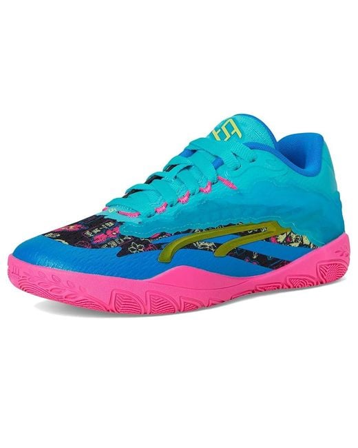 PUMA Blue Stewie 3 Basketball Shoes Basketball Shoes Bright Aqua/Fluro Pes/ 6.5 B
