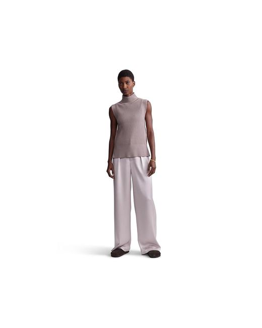 Varley Multicolor Lois High-Neck Tank Top Sweater, Nylon/Polyester/Viscose