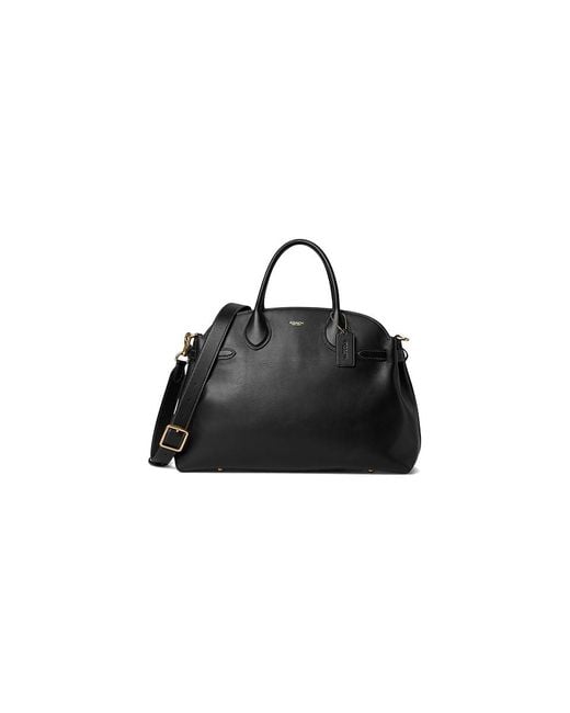 COACH Black Soft Empire Carryall Bag 40 Handbags, Leather