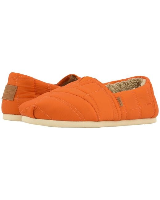 TOMS Venice Collection Alpargata (burnt Orange Quilted Nylon) Slip On Shoes for men