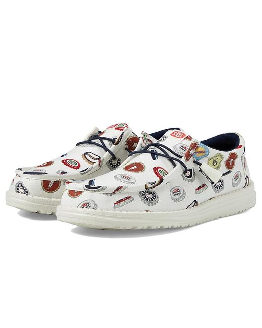 HeyDude Metallic Wally Spring Break Beer Bash Shoes, Synthetic for men