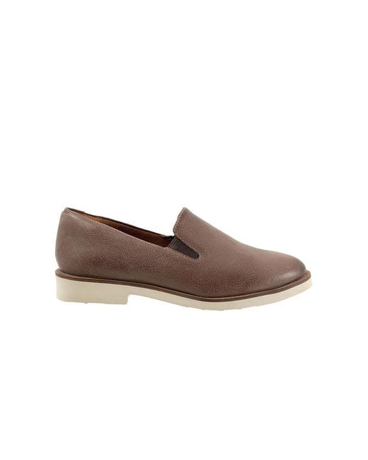 Softwalk® Brown Whistle Ii Flat Shoes 7.5 N (Aa)