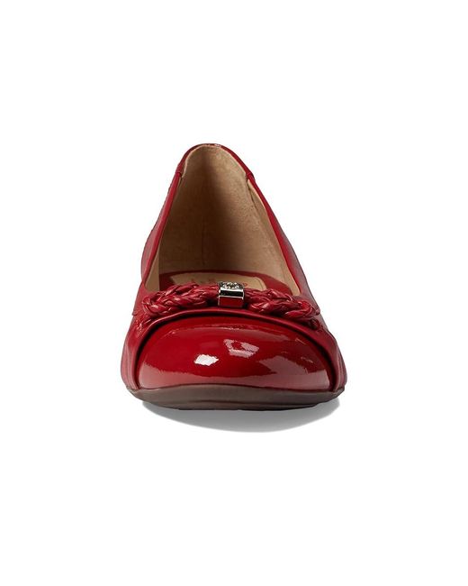 Marc Joseph New York Red Park Ave Flat ( Nappa/Patent) Shoes
