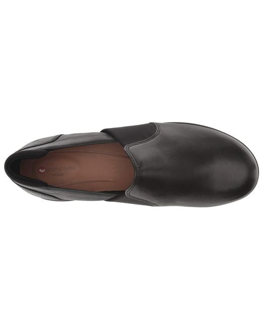 Clarks Leather Un Adorn Step in Black - Lyst