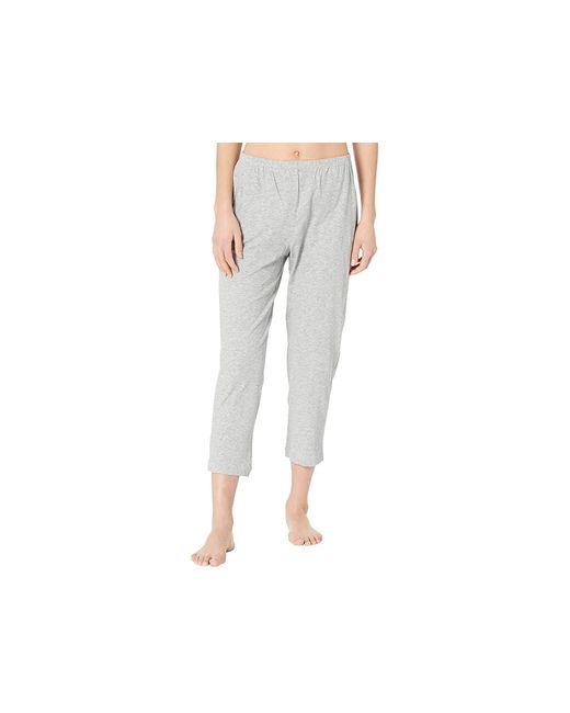 Skin Black Organic Pima Cotton Carlyn Crop Pants Pajama 3 (Lg)