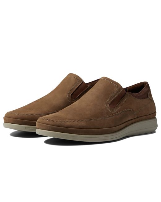 Florsheim Leather Motion Moc Toe Slip-on in Taupe (Brown) for Men | Lyst