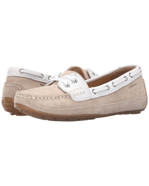 Sebago Natural Bala (taupe Suede/white) Women's Slip On Shoes