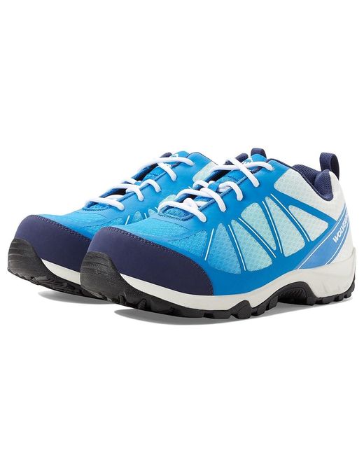 Wolverine Blue Amherst Ii Carbonmax Work Shoe (Tranquil) Shoes for men