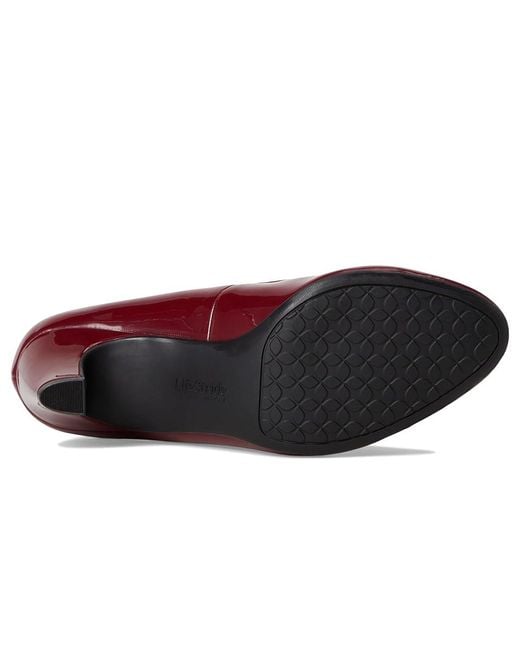 LifeStride Red Parigi-Plus Pump Shoes Shoes 7.5 M (B) Faux Leather/Textile