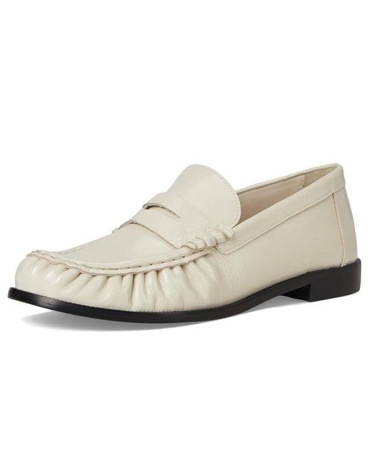 SCHUTZ SHOES White Tyche Flat Shoes, Leather