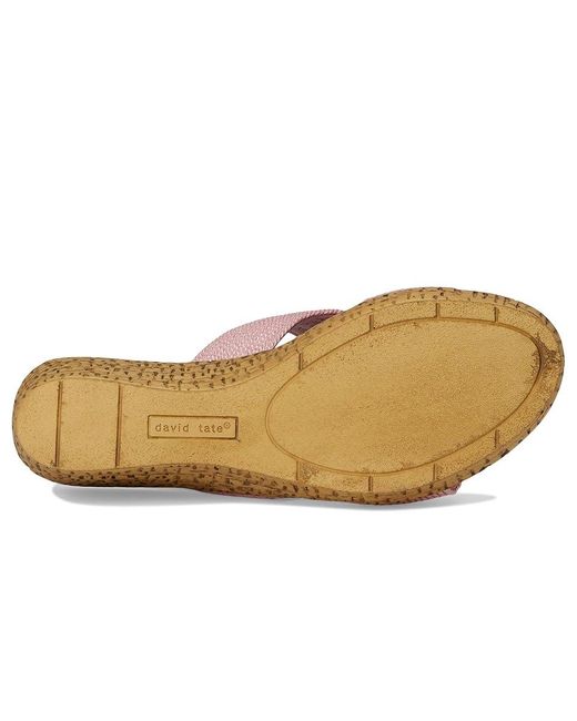 David Tate Pink Vibe Sandals 7 M (B) Textile