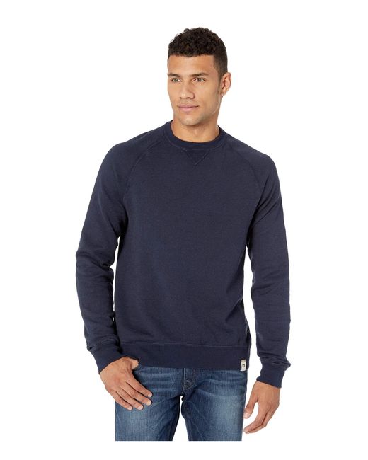 Hanes Blue 1901 Heritage Fleece V-notch Crew Neck Sweatshirt for men