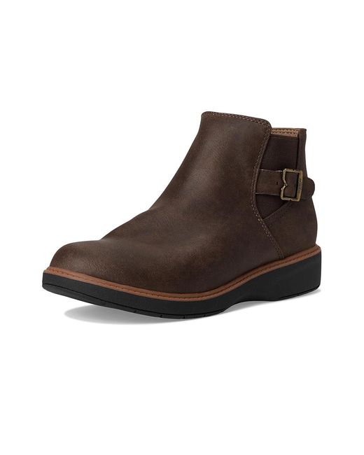 Dr. Scholls Brown Calm One Chelsea Short Boots Boots, Synthetic