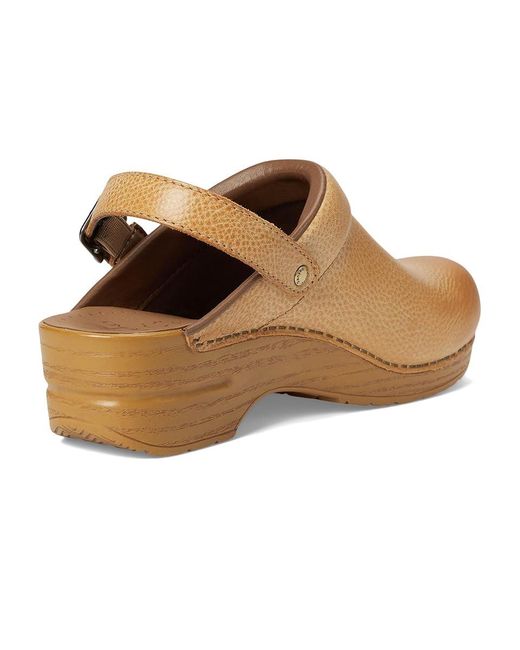 Dansko Metallic Ingrid Clog Shoes, Leather