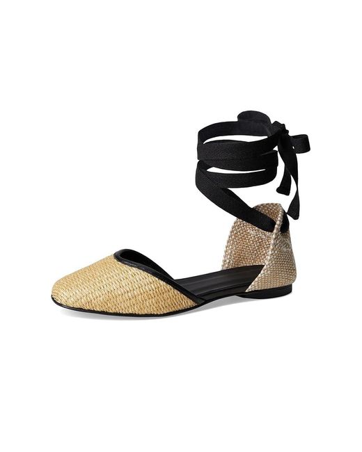 Castaner Black Gasby Flat Flat Shoes, Cotton