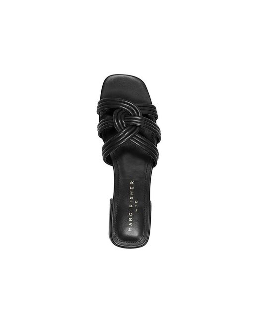 Marc Fisher Black Casara ( Leather) Sandals