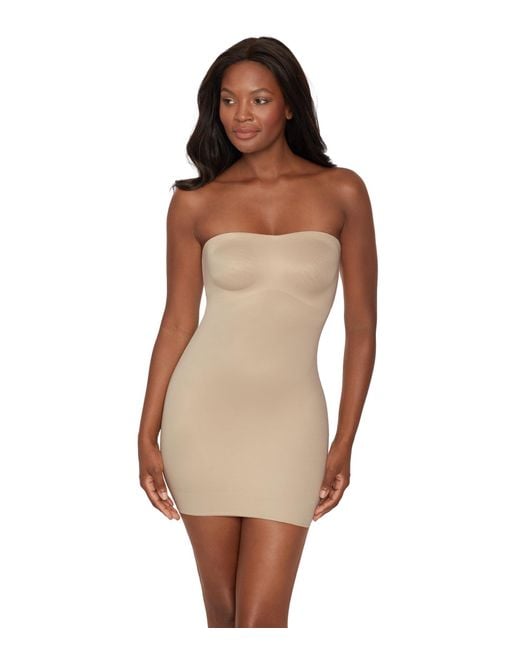 Miraclesuit Brown Firm Control Convertible Strapless Slip