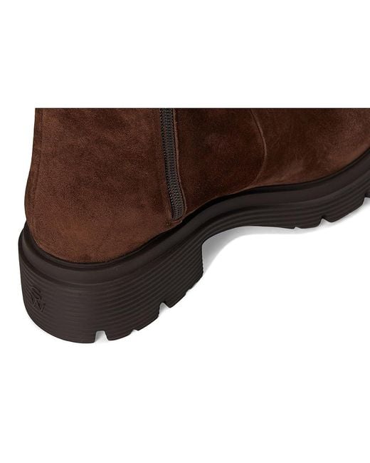 Stuart Weitzman Brown Hudson Lite Zip Boots Boots, Leather/Suede