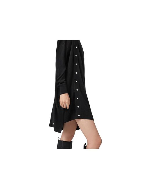 AllSaints Black Umi Dress Dress, Wool