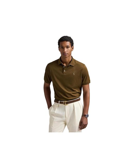 Polo Ralph Lauren Black Classic Fit Soft Cotton Polo Shirt Clothing for men