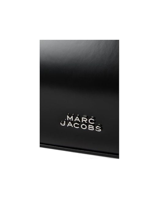 Marc Jacobs Black The Glam Mirror Satchel Handbags, Leather