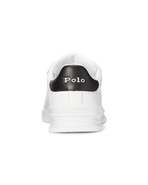 Polo Ralph Lauren White Heritage Court Ii Leather Sneaker