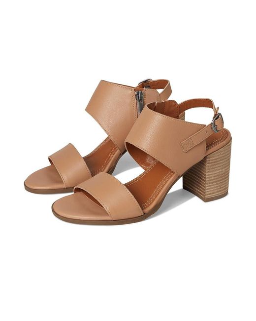 Lucky Brand Brown Dinzin Double Band Heeled Sandals Sandals Rhodonite/Ecru 6.5 B