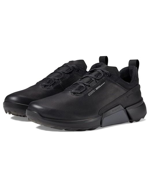 Ecco Black Biom H4 Gore-Tex(R) Waterproof Golf Hybrid ( Cow Leather) Shoes for men