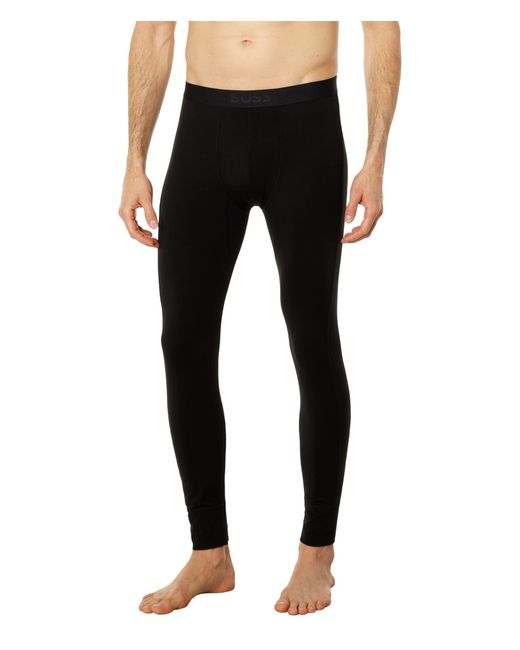 BOSS by HUGO BOSS Thermal Long John Pants in Black for Men Lyst