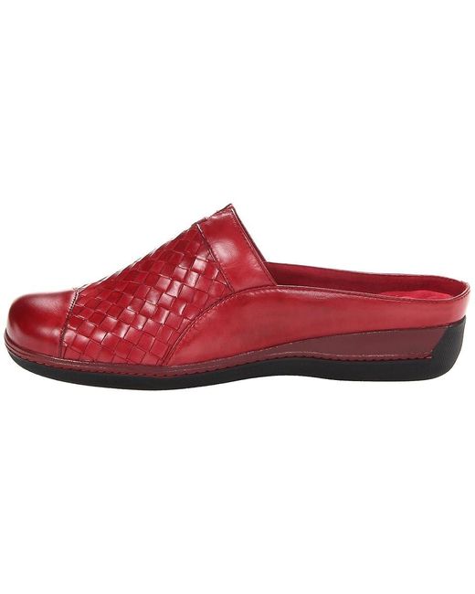 Softwalk® Red San Marcos Clog Shoes 9 Ww (Ee)