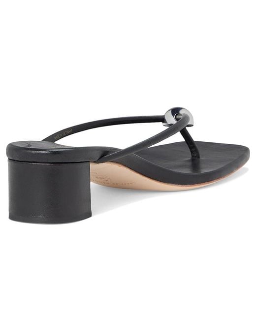 Loeffler Randall Black Odessa Heeled Mules W/ Hardware Dress Sandals 8 B