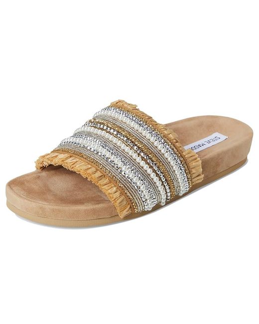 Steve Madden Black Seascape Sandals Tan/Multi