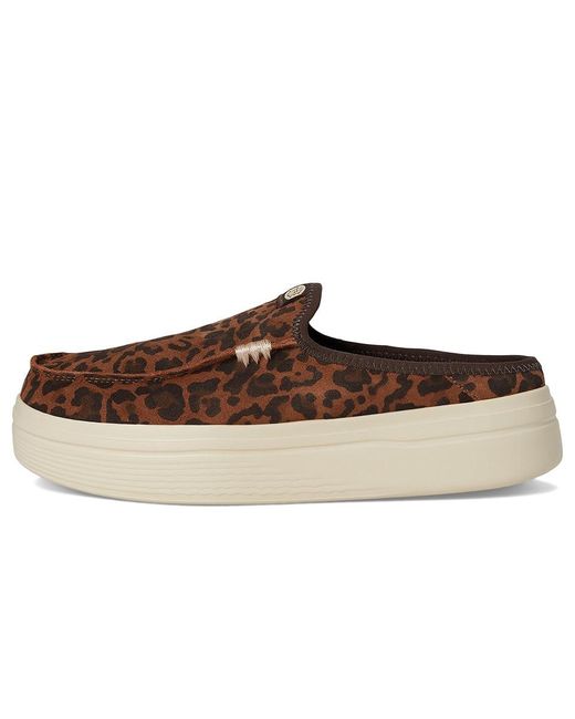 HeyDude Brown Austin Lift Classic Shoes, Suede