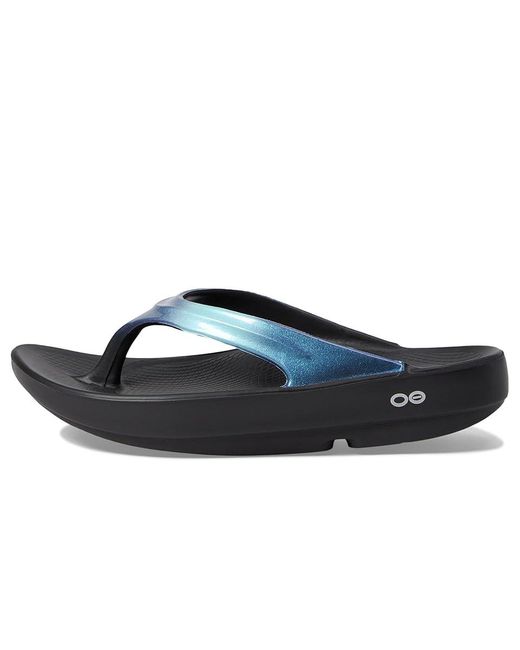OOFOS Black Oolala Sandal (Atlantis) Sandals