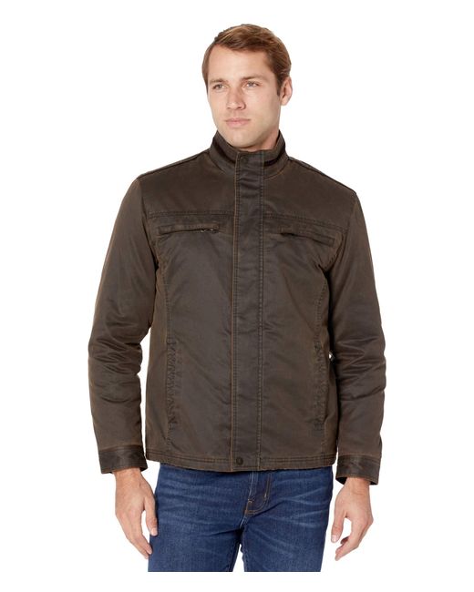 Johnston & Murphy Antique Cotton Jacket in Brown for Men | Lyst