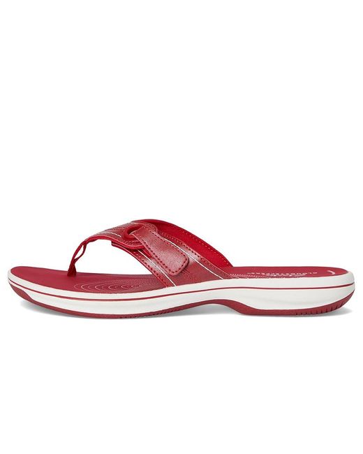 Clarks Red Breeze Reyna Sandals 6 B