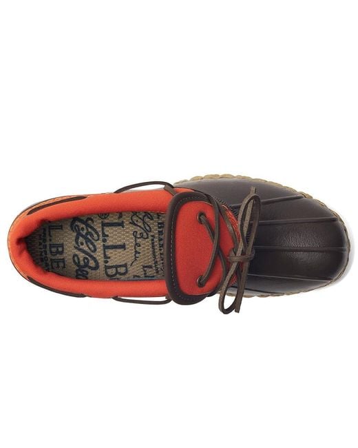 L.L. Bean Black Rubber Moc Canvas (/Bean Boot/Gum) Racing Boots
