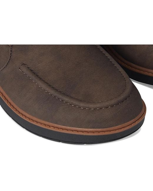 Dr. Scholls Brown Calm Down Loafer/Moc Shoes Flat Shoes, Microfiber