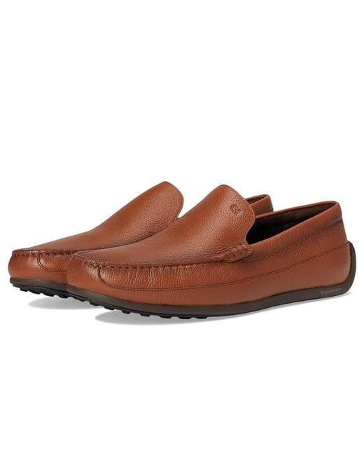 Cole Haan Brown Hill Grand Venetian Driving Loafers Slip On Shoes British Tan/Java/ 11 D for men