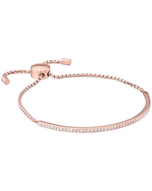 Michael Kors Brilliance Pave Bar Slider Bracelet (rose Gold) Bracelet in  Pink | Lyst