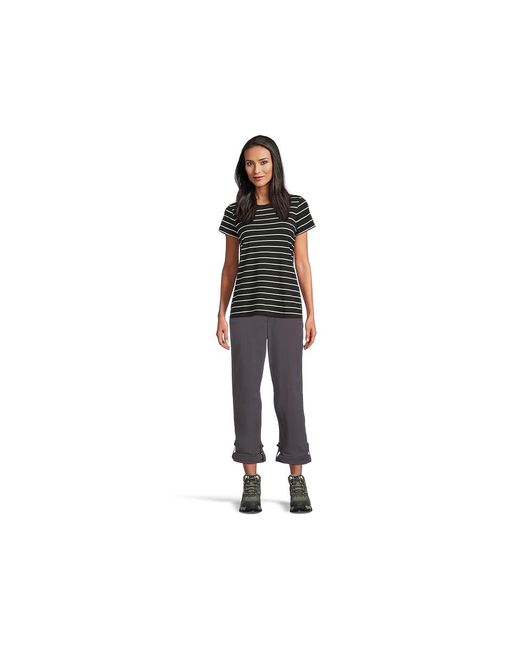 L.L. Bean Black Access Trail Straight Leg Pants Outerwear, Nylon/Spandex