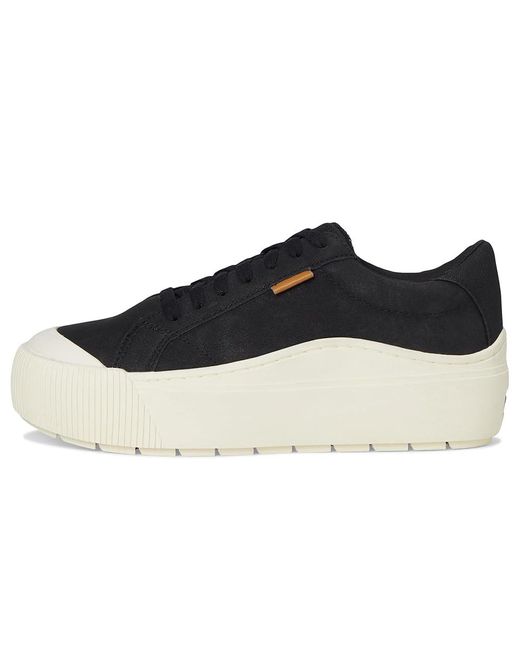 Dr. Scholls Black Time Max Lace-Up Shoes Shoes, Canvas/Faux Leather/Synthetic