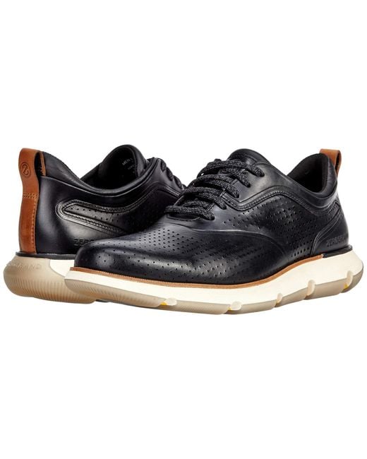 Cole Haan 4.zerogrand Perforated Oxford in Black for Men | Lyst