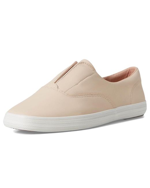 Keds White Champion Square Toe Slip-On Shoes 8.5 B